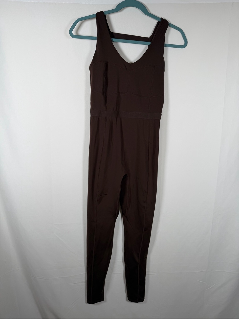 Fabletics Dark Brown Motion 365 Sleeveless One Piece Jumpsuit